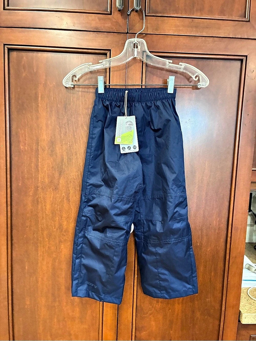 Mountain Warehouse Spray II Kids Waterproof Rain Pants Navy 3-4Y N